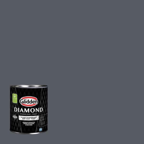 Glidden Diamond 1 qt. PPG0993-7 Moody Sky Flat Interior Paint with Primer (2)