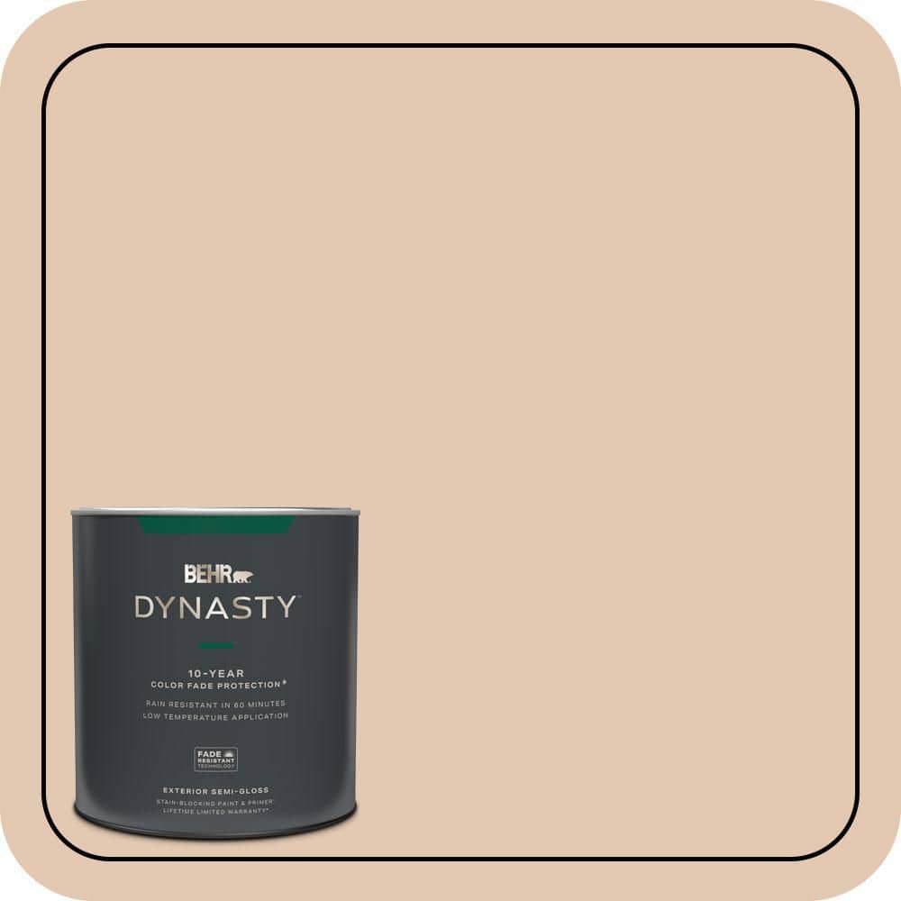 BEHR DYNASTY 1 qt. #S230-2 Mesquite Powder Semi-Gloss Exterior Stain-Blocking Paint & Primer