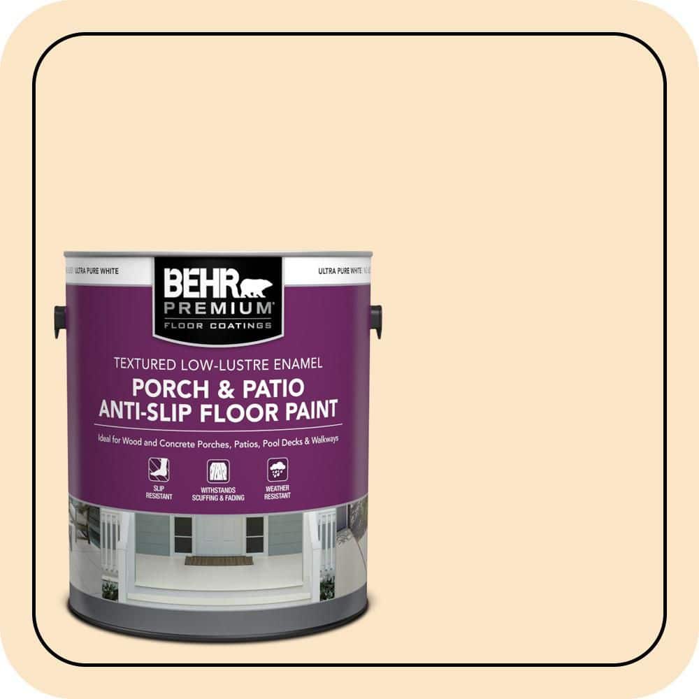 BEHR PREMIUM 1 gal. #M260-2 Light Nougat Textured Low-Lustre Enamel Interior/Exterior Porch and Patio Anti-Slip Floor Paint (1)