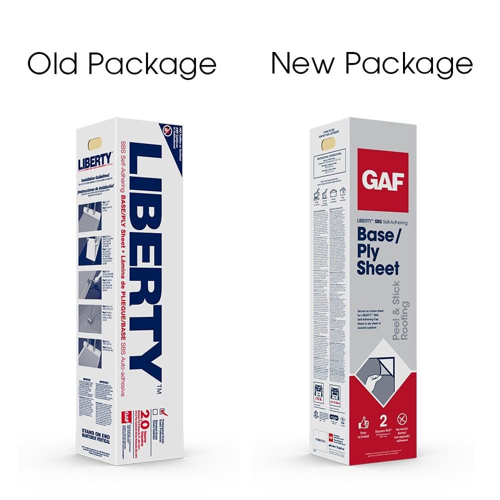 GAF Liberty 3 ft. x 66 ft. (200 sq. ft.) SBS Self-Adhering Base Sheet Roll for Low Slope Roofing (3)