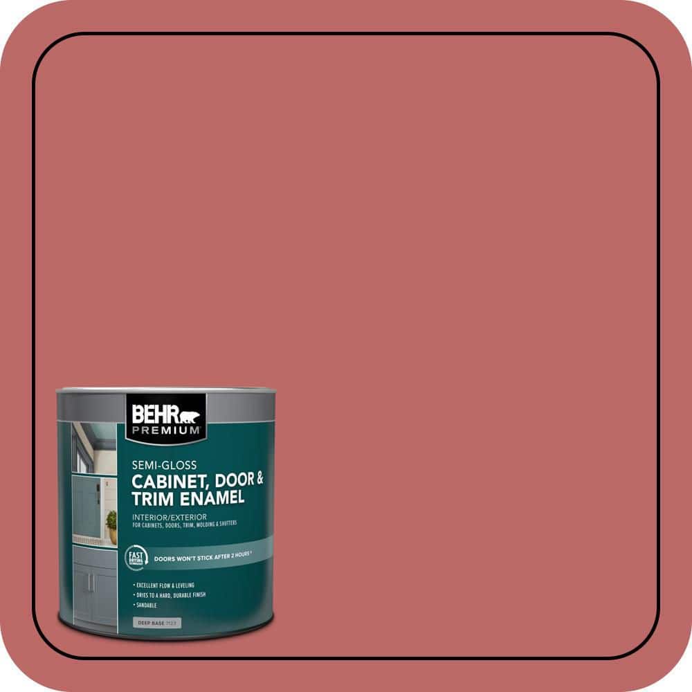 BEHR PREMIUM 1 qt. #MQ1-11 Drama Queen Semi-Gloss Enamel Interior/Exterior Cabinet, Door & Trim Paint (1)