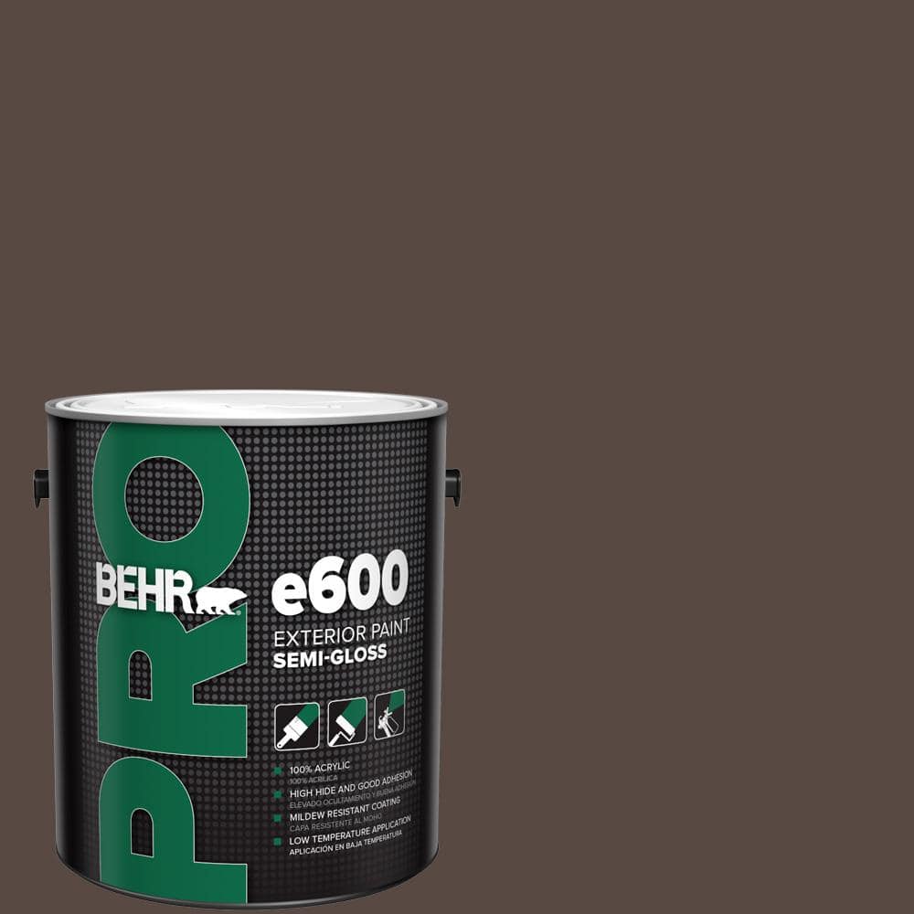 BEHR PRO 1 gal. #780B-7 Bison Brown Semi-Gloss Exterior Paint
