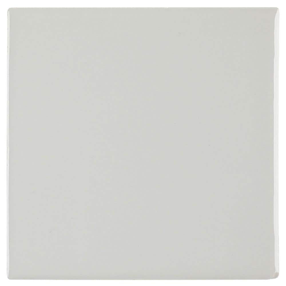 Daltile Restore Ash Gray 4-1/4 in. x 4-1/4 in. Glazed Ceramic Wall Tile (12.5 sq. ft./case)