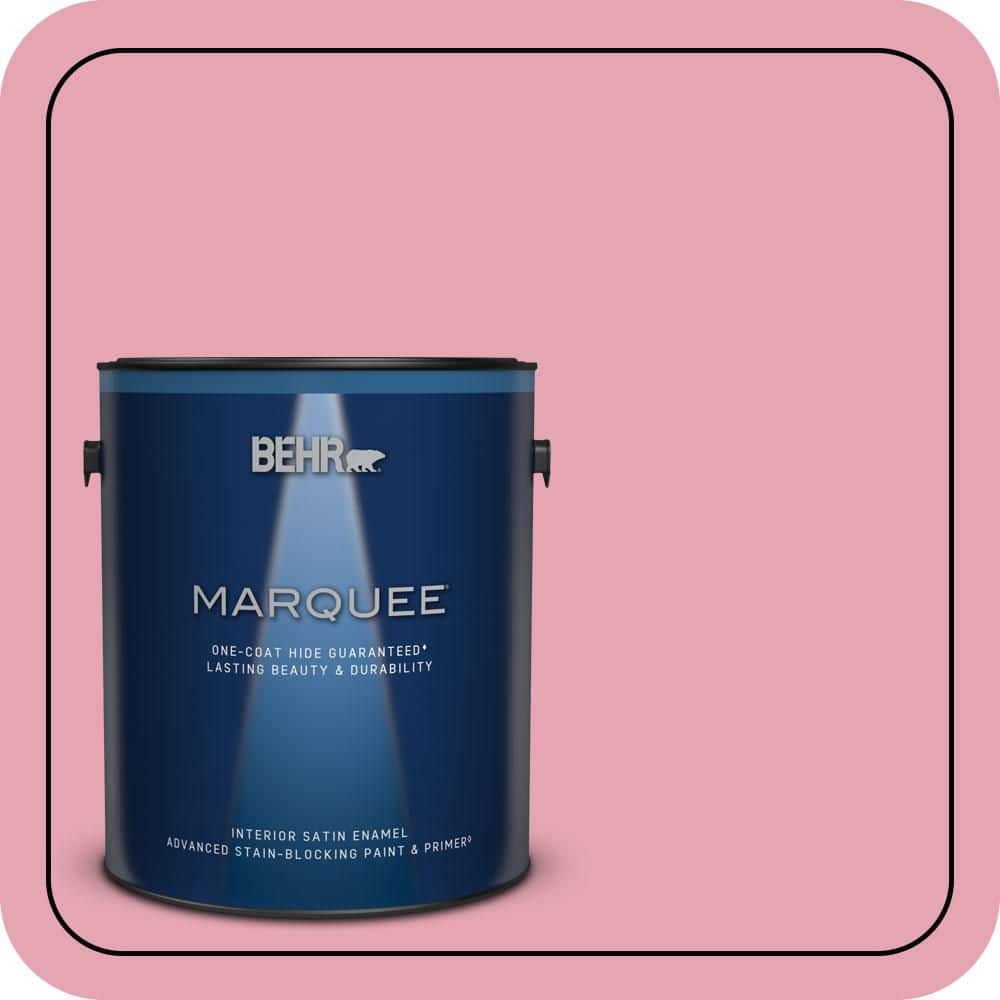BEHR MARQUEE 1 gal. #P140-3 Love At First Sight Satin Enamel Interior Paint & Primer