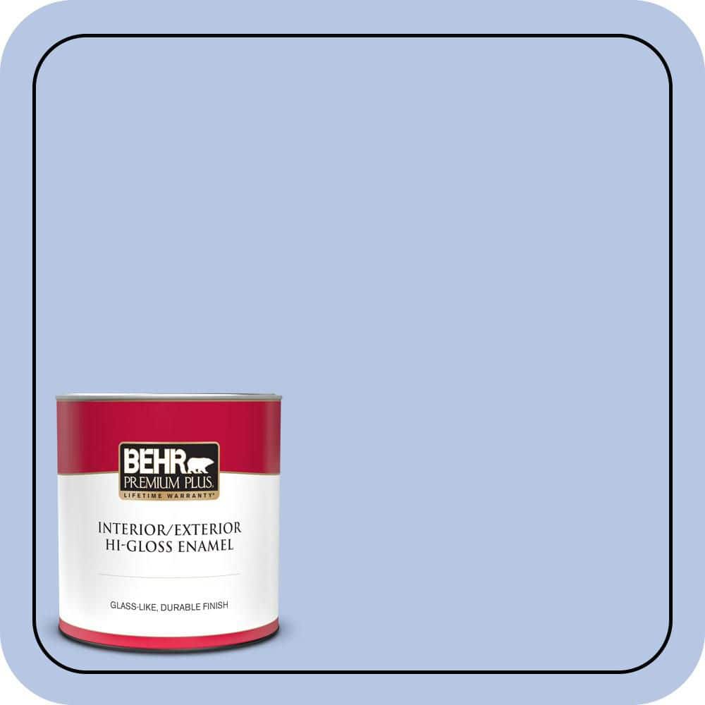 BEHR PREMIUM PLUS 1 qt. #590A-3 Beautiful Dream Hi-Gloss Enamel Interior/Exterior Paint & Primer