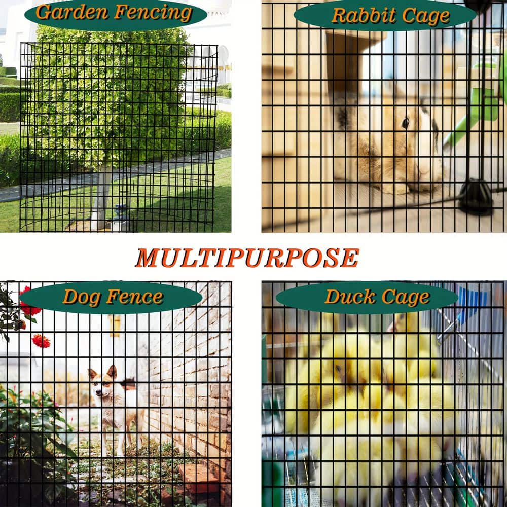 WRIGHTMASTER 72 in. x 50 ft. 16-Gauge Reinforced PVC Coated Wire Mesh for Garden Fencing and Pet Enclosures, Precision Welding (2)