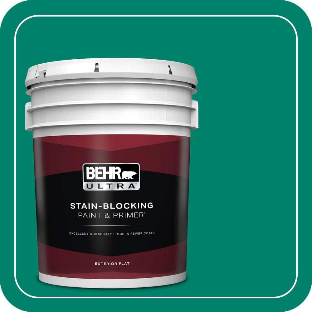 BEHR ULTRA 5 gal. #T16-03 Emperors Silk Flat Exterior Paint & Primer