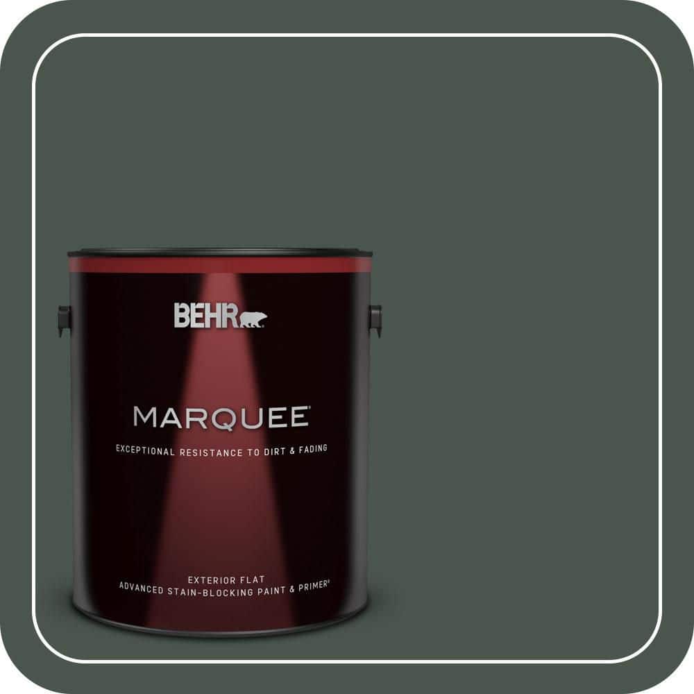 BEHR MARQUEE 1 gal. #460F-7 Hazel Woods Flat Exterior Paint & Primer (1)