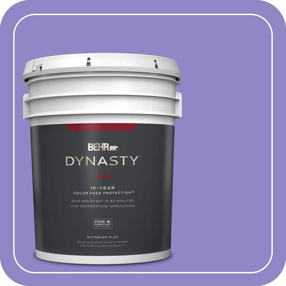 BEHR DYNASTY 5 gal. #MQ4-29 Brocade Flat Exterior Stain-Blocking Paint & Primer