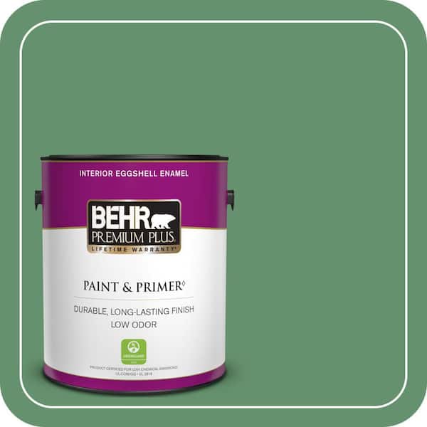 BEHR PREMIUM PLUS #M410-6 Turtle Creek Flat Low Odor & Primer (2)