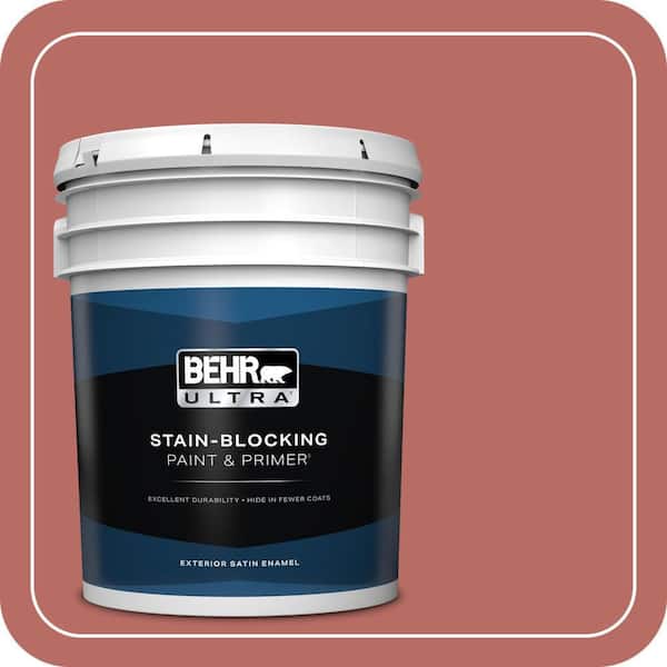BEHR ULTRA 5 gal. #MQ4-34 Hacienda Tile Satin Enamel Exterior Paint & Primer (2)