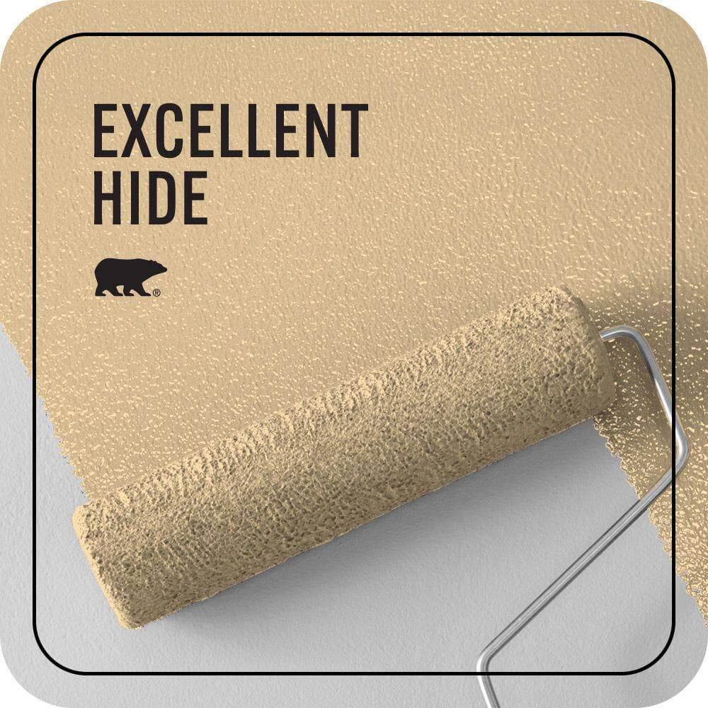 BEHR PREMIUM PLUS 1 gal. #M290-3 Corn Stalk Ceiling Flat Interior Paint & Primer (2)