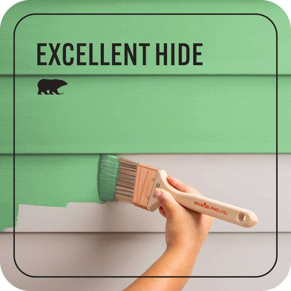 BEHR PREMIUM PLUS 1 qt. #P390-5 Garden Stroll Flat Exterior Paint & Primer (4)