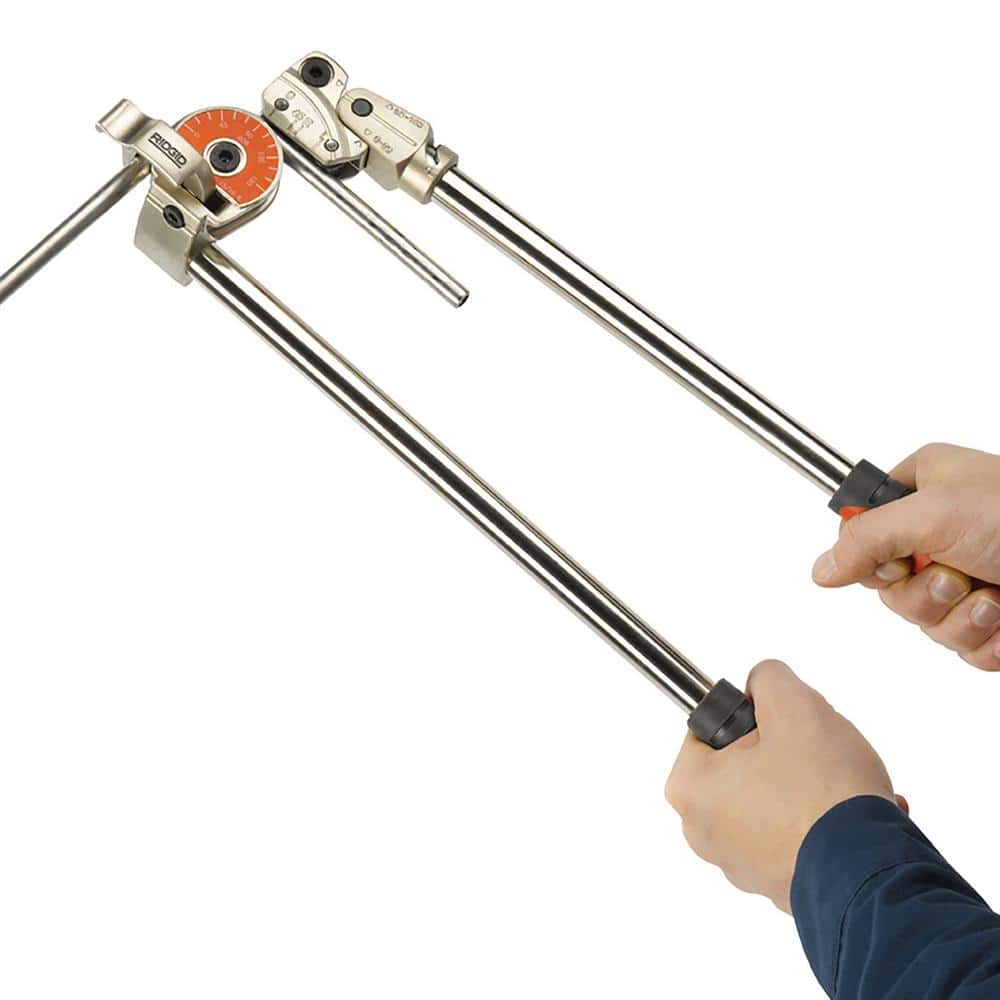 RIDGID 1/2 in. Model 608 Heavy-Duty Stainless Steel Pipe and Tubing Bender with Extra Long 16 in. Handles (Imperial) (3)