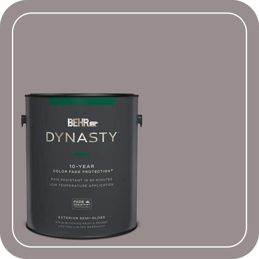 BEHR DYNASTY 1 gal. #QE-60 Heather Moor Semi-Gloss Enamel Exterior Stain-Blocking Paint & Primer