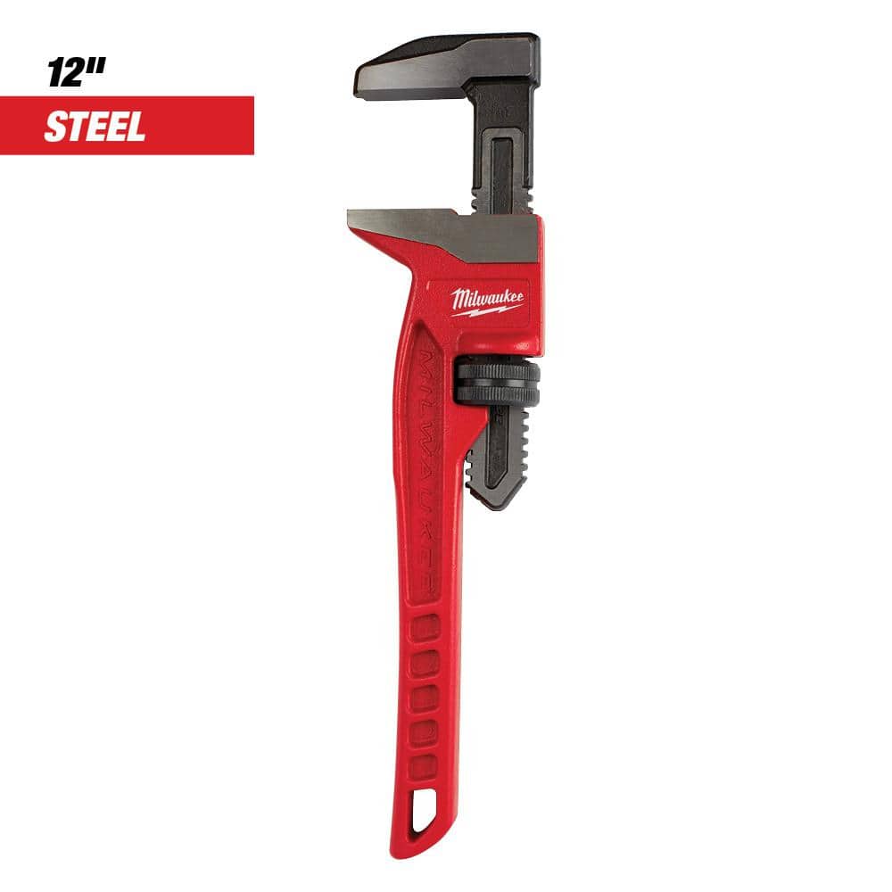 Milwaukee 12 in. Smooth Jaw Pipe Wrench