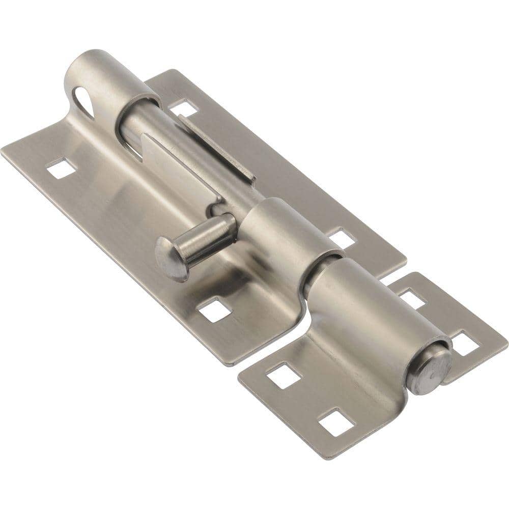 Hardware Essentials 5 in. Stainless Steel Extra Heavy Gate Barrel Bolt (1)