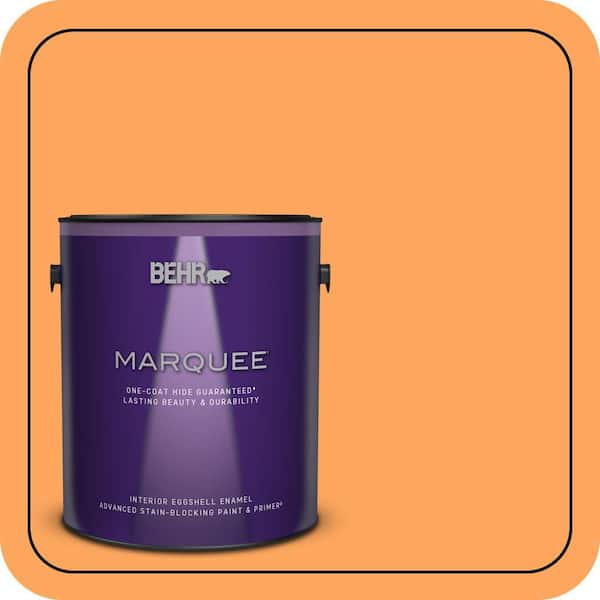 BEHR PREMIUM PLUS #270B-5 Melon Enamel Low Odor & Primer (4)