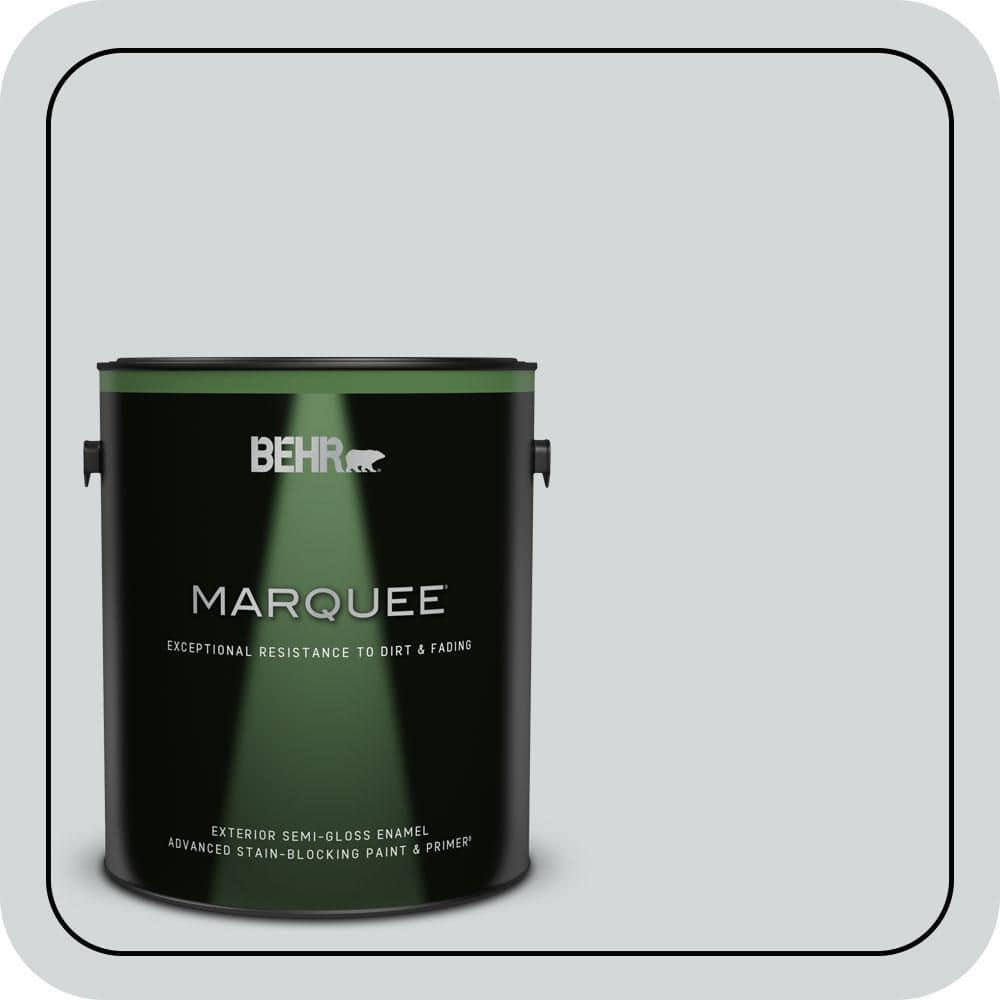 BEHR MARQUEE 1 gal. #PPU26-12 Solemn Silence Semi-Gloss Enamel Exterior Paint & Primer