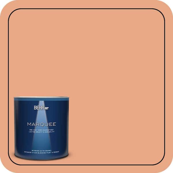 BEHR PREMIUM PLUS 1 gal. #240D-4 Ceramic Glaze Semi-Gloss Enamel Low Odor Interior Paint & Primer (4)