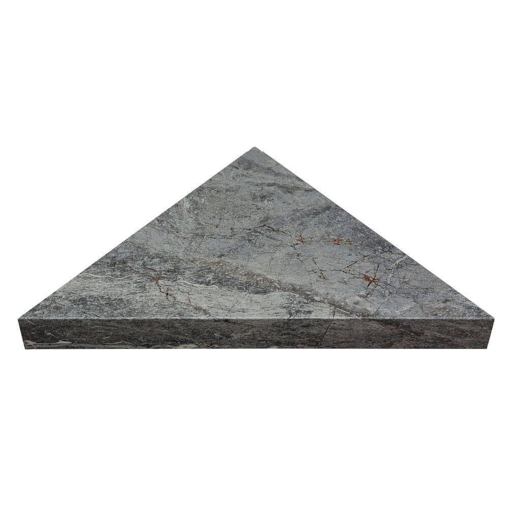 PALISADE 24.88 in. x 12.31 in. Vinyl Waterproof Walk in Corner Shower Seat in Spanish Marble (2)