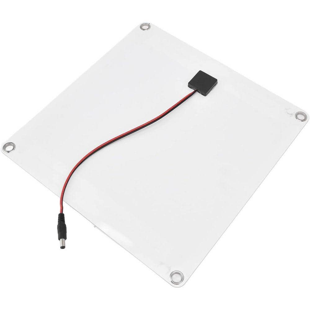 KIWDZFU 100W 12V 10 in. Solar Panel Exhaust Fan with Cover, 3000 RPM for Outdoor Use (2)