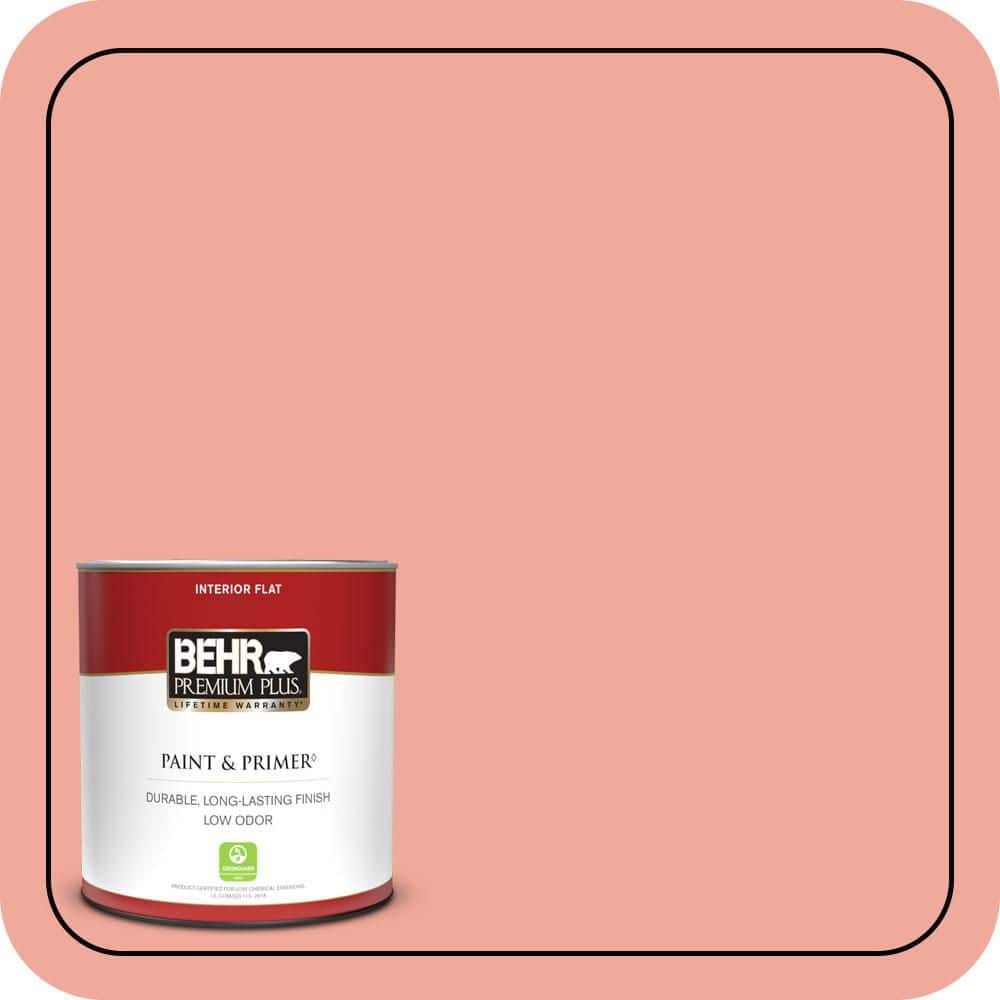 BEHR PREMIUM PLUS #200D-4 Powdered Petals Flat Interior/ & Primer Color Sample