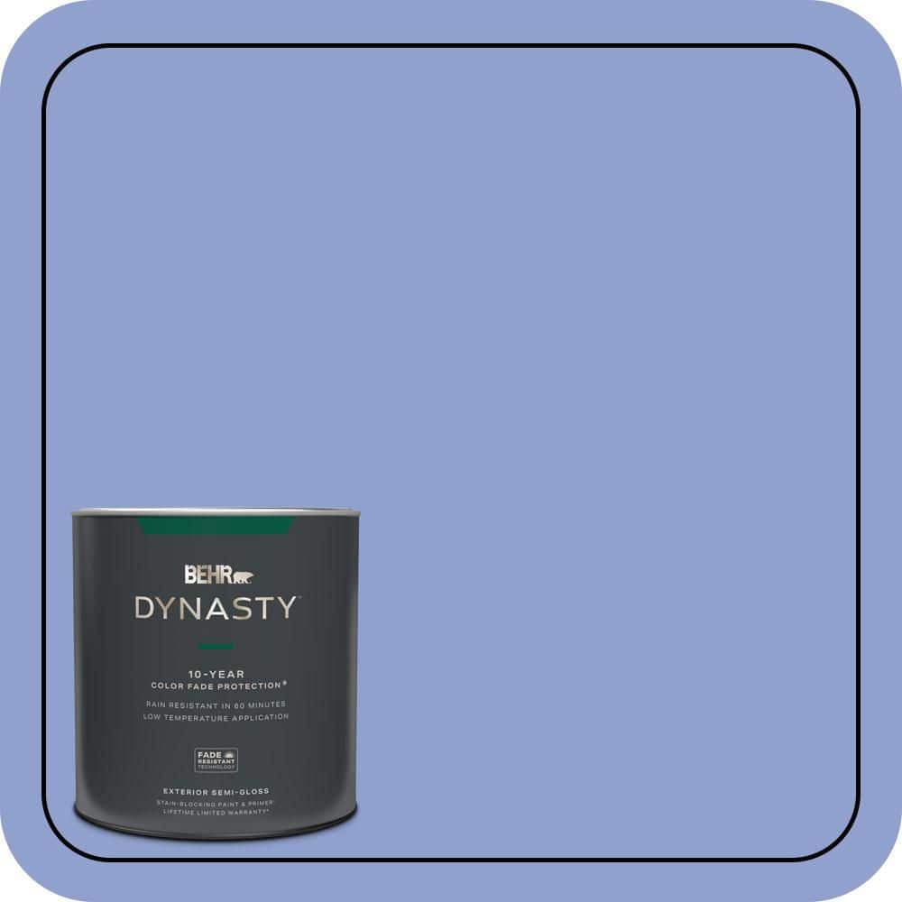 BEHR DYNASTY 1 qt. #600B-4 Pageant Song Semi-Gloss Enamel Exterior Stain-Blocking Paint & Primer