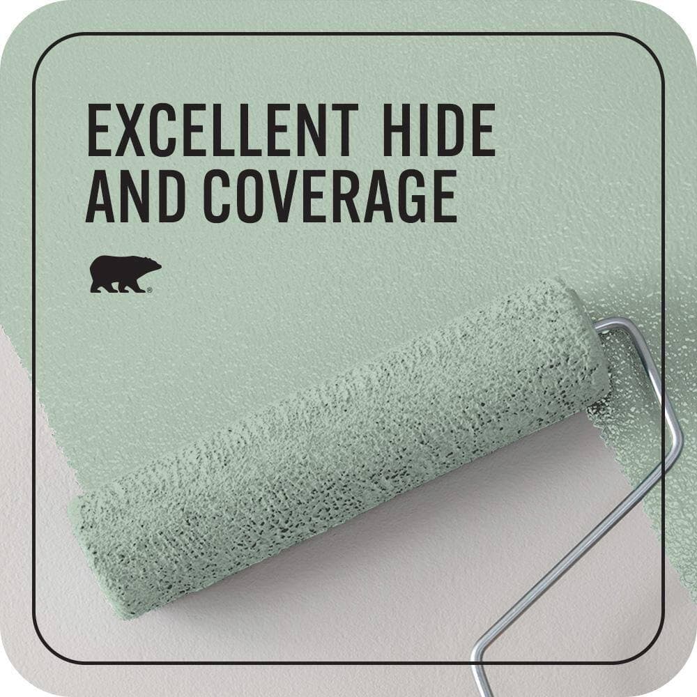 BEHR PREMIUM PLUS #S410-3 Ponds Edge Enamel Interior/Exterior Paint & Primer Color Sample (4)