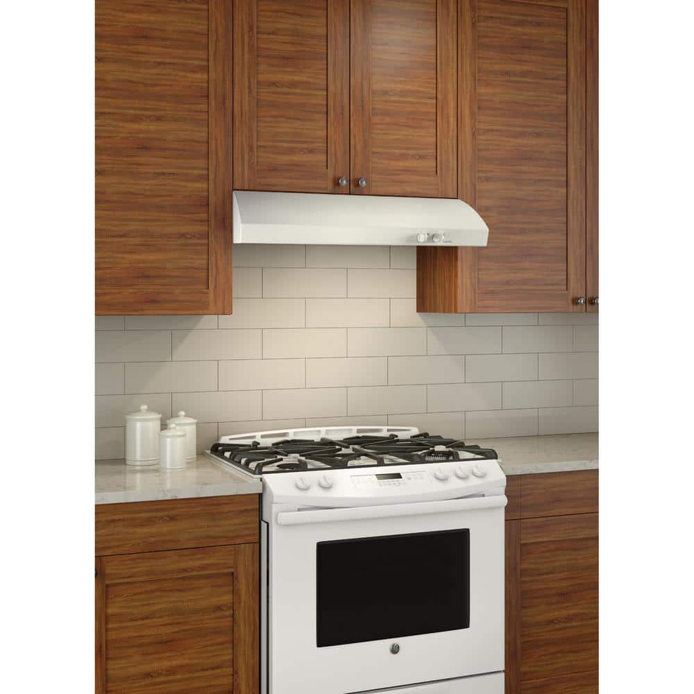 Broan-NuTone AR1 Series 30 in. 270 Max Blower CFM 4-Way Convertible Under-Cabinet Range Hood with Light in White (3)