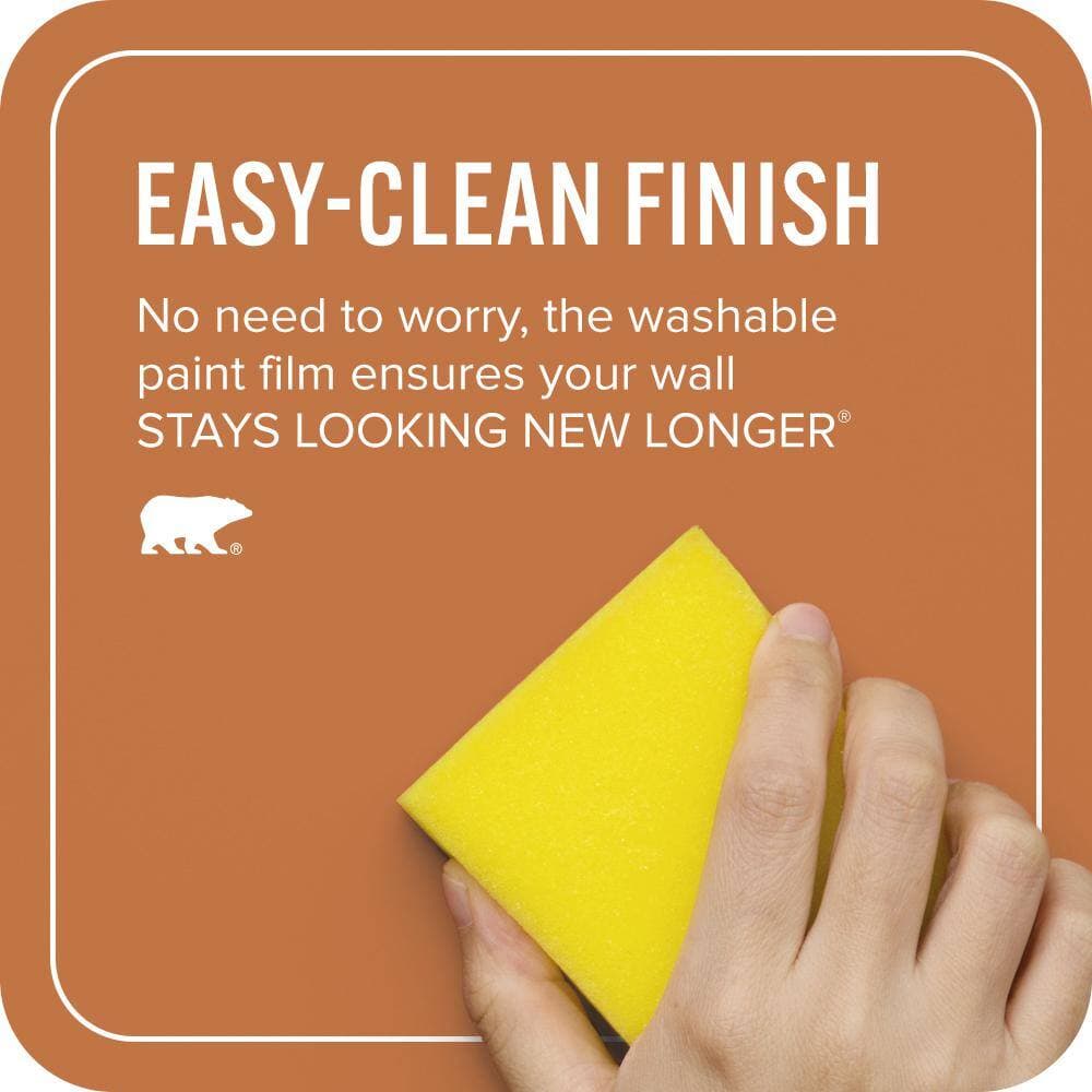 BEHR ULTRA 1 qt. #PPU3-02 Marmalade Glaze Extra Durable Satin Enamel Interior Paint & Primer (4)