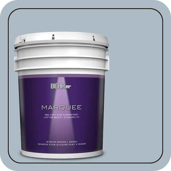 BEHR MARQUEE 5 gal. #PPU14-12 Hazy Skies Eggshell Enamel Interior Paint & Primer (2)