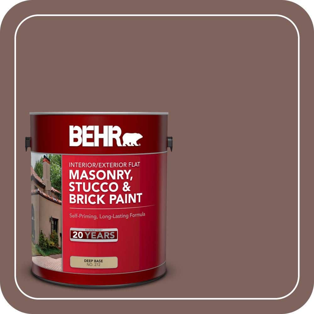 BEHR 1 gal. #N130-6 River Rocks Flat Interior/Exterior Masonry, Stucco and Brick Paint
