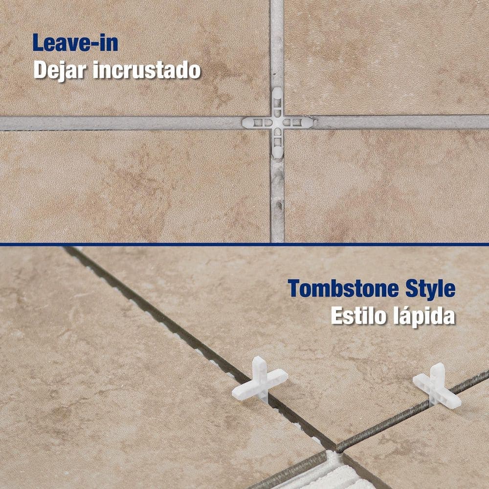 QEP 3/16 in. Hard Tile Spacers for Traditional or Leave-In Installation (200-Pack) (3)