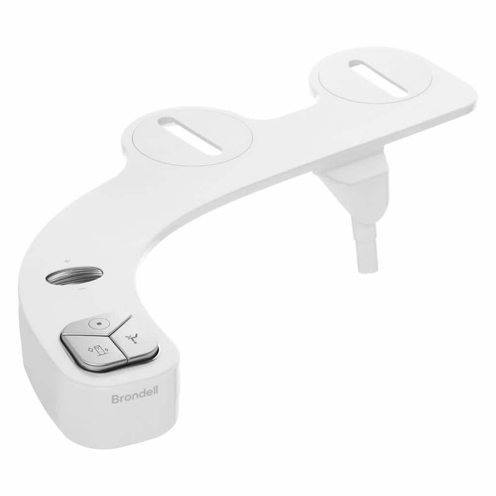 Brondell FreshSpa Precision Essential Attachable Bidet System Bidet Attachment with Side Arm Control in White