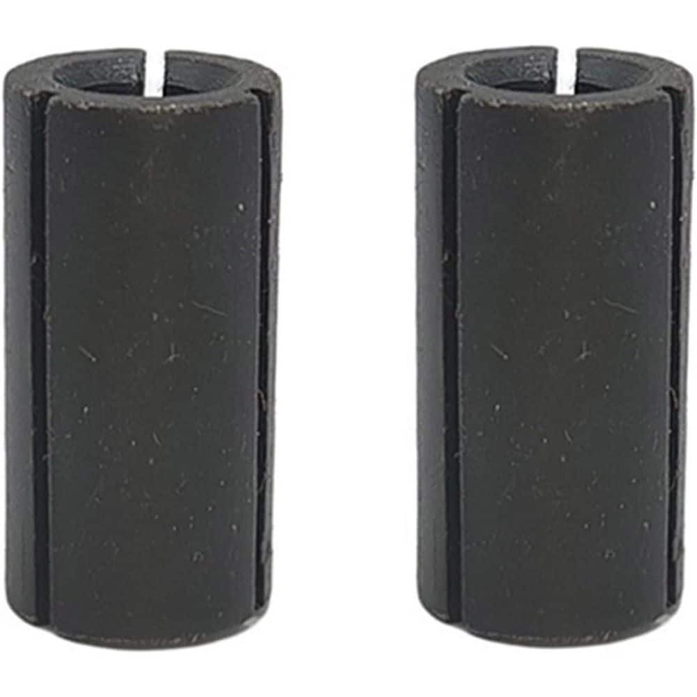 Unbranded 1/2 to 1/4 Carbon Steel Router Collet Reduction Sleeve Tool Bit with Easy Installation for Woodworking (2-Pack) (2)