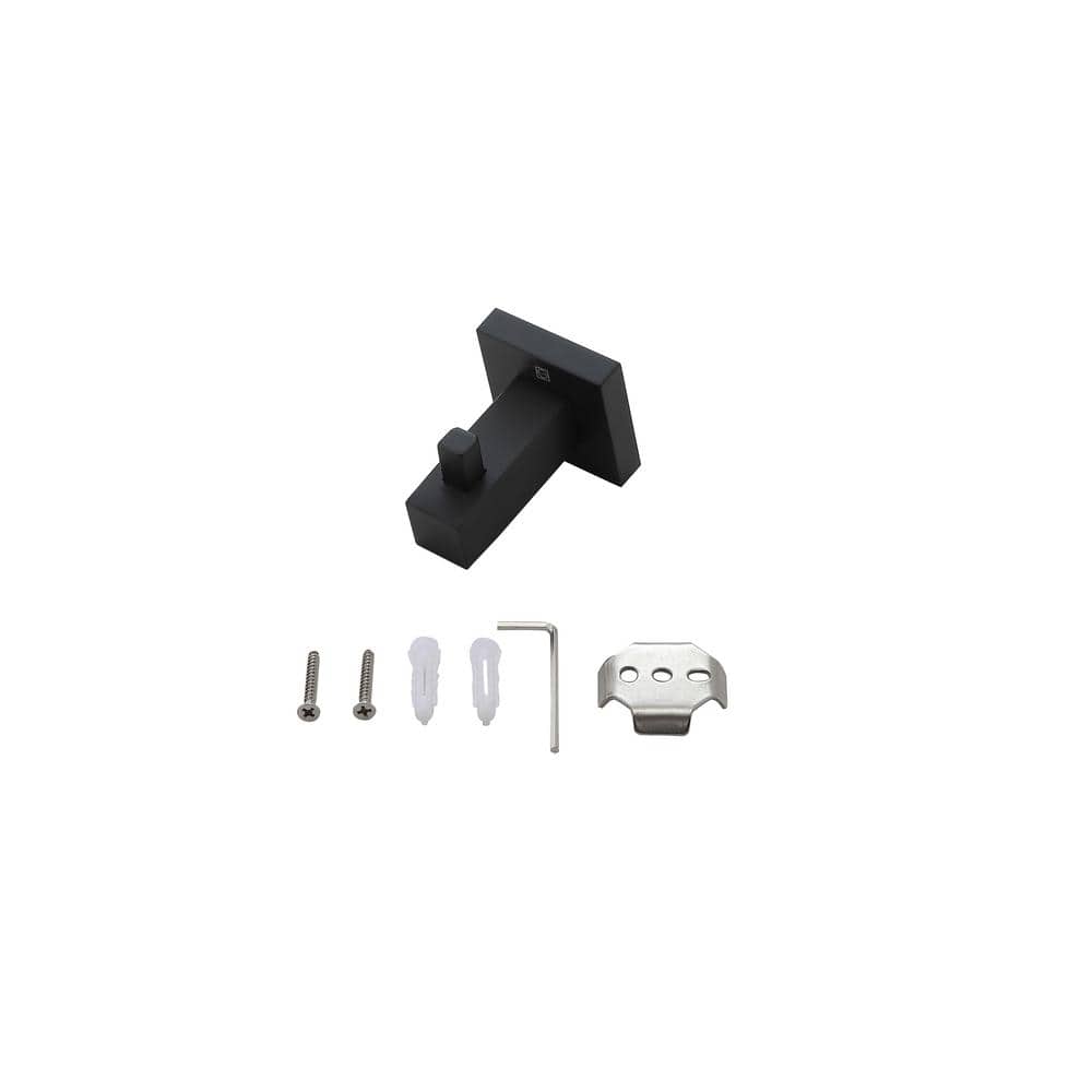 Unbranded Timeless Home 3-Piece Bath Hardware Set with Mounting Hardware in Matte Black (2)