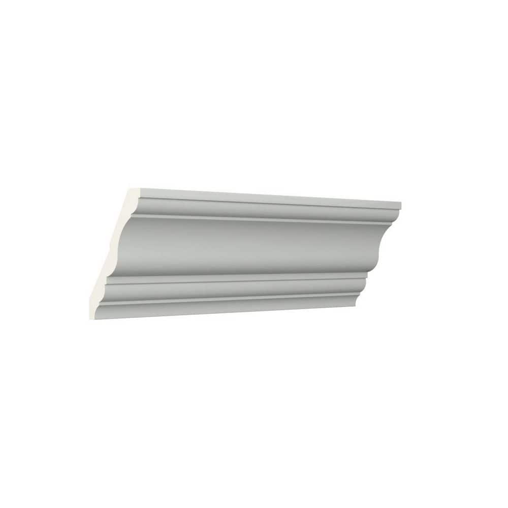 Ekena Millwork Alicia 2.5 in. D x 4.625 in. W x 96 in. L Polyurethane Crown Moulding (2)