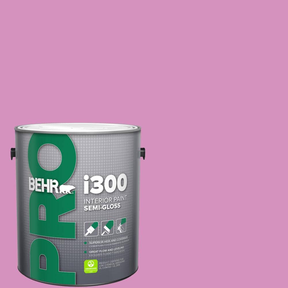 BEHR PRO 1 gal. #680B-4 Pressed Flower Semi-Gloss Interior Paint