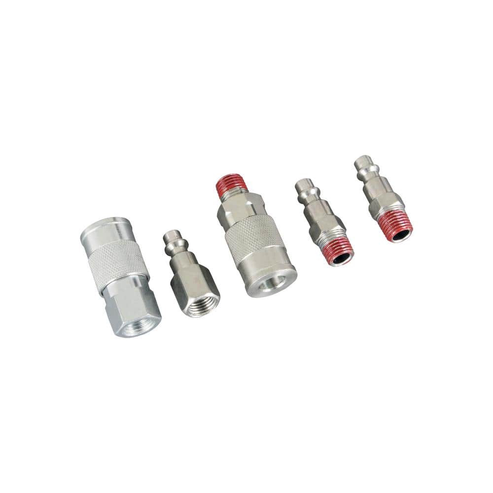 Husky 6-Piece 1/4 in. I/M Coupler Plug with Increased Air Flow (3)