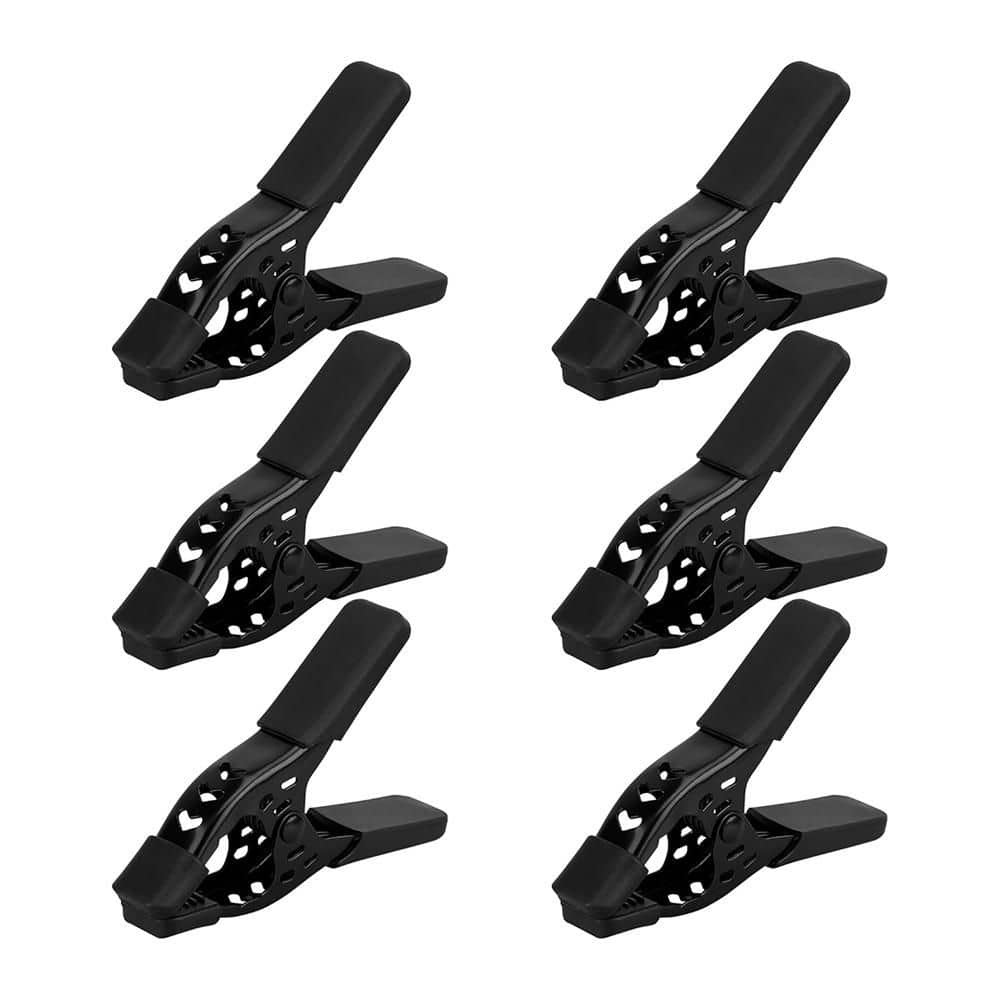 Afoxsos Nickel-Plated Steel Spring Clamps Heavy-Duty Ergonomic Grip 6-Pack (1)