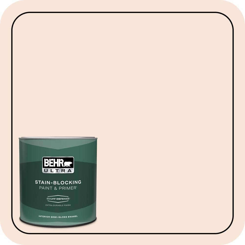 BEHR ULTRA 1 qt. #RD-W04 Illuminated Extra Durable Semi-Gloss Enamel Interior Paint & Primer