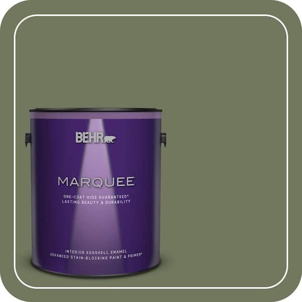 BEHR PREMIUM PLUS #420F-6 Egyptian Nile Enamel Low Odor & Primer (3)