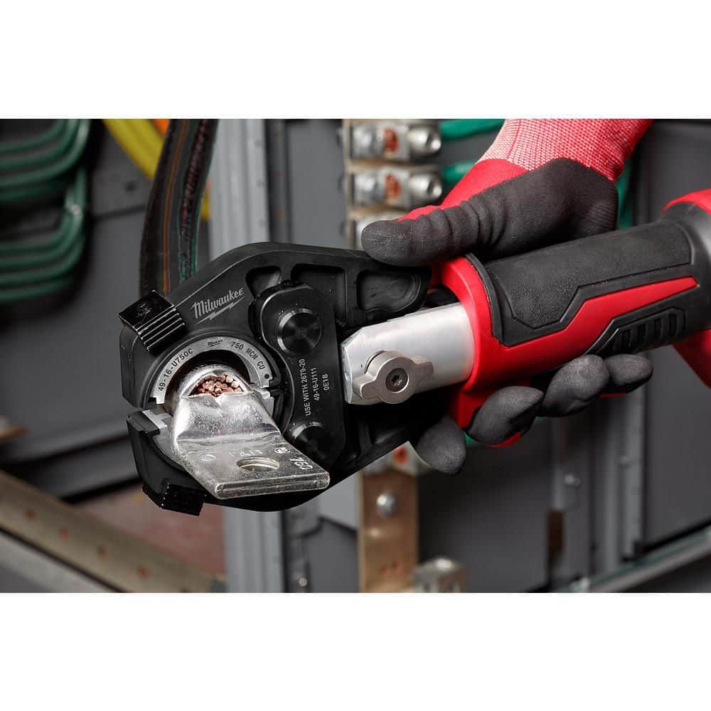 Milwaukee 750 MCM Cu/Al Crimping Jaw with 400-750 MCM Al 6-Ton U Style Dies (2)