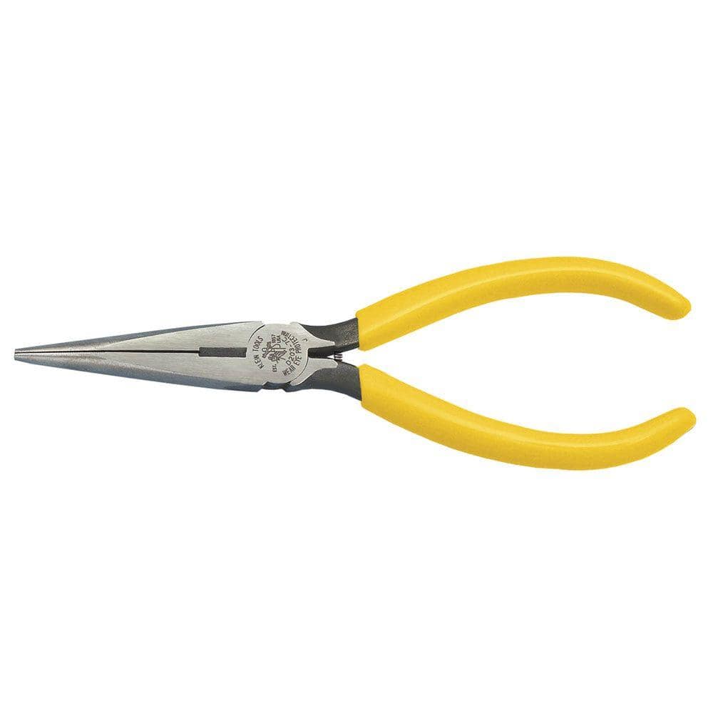 Klein Tools 7 in. Standard Long Nose Side Cutting Pliers with Spring (1)