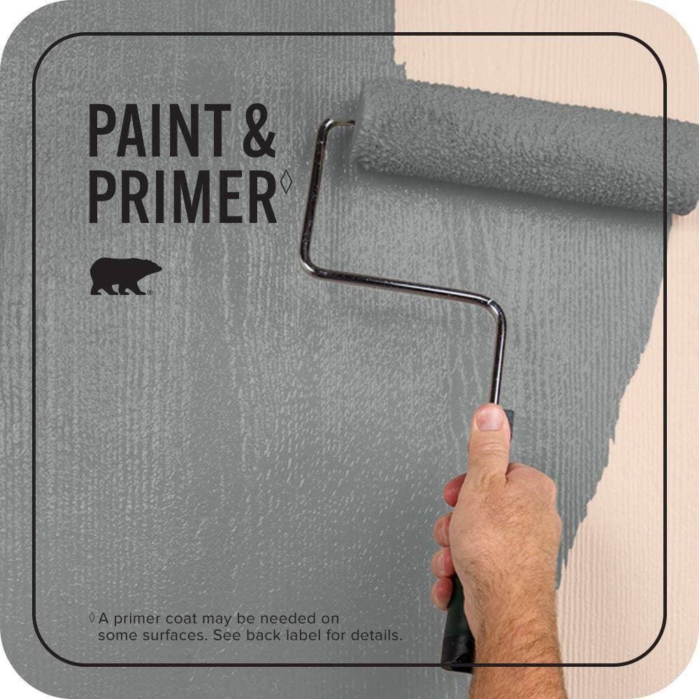 BEHR PREMIUM PLUS 5 gal. #N460-5 Slate Rock Satin Enamel Exterior Paint & Primer (3)