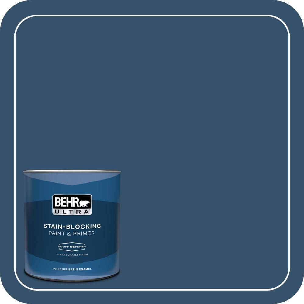 BEHR ULTRA 1 qt. #MQ5-58 Velvet Rope Extra Durable Satin Enamel Interior Paint & Primer