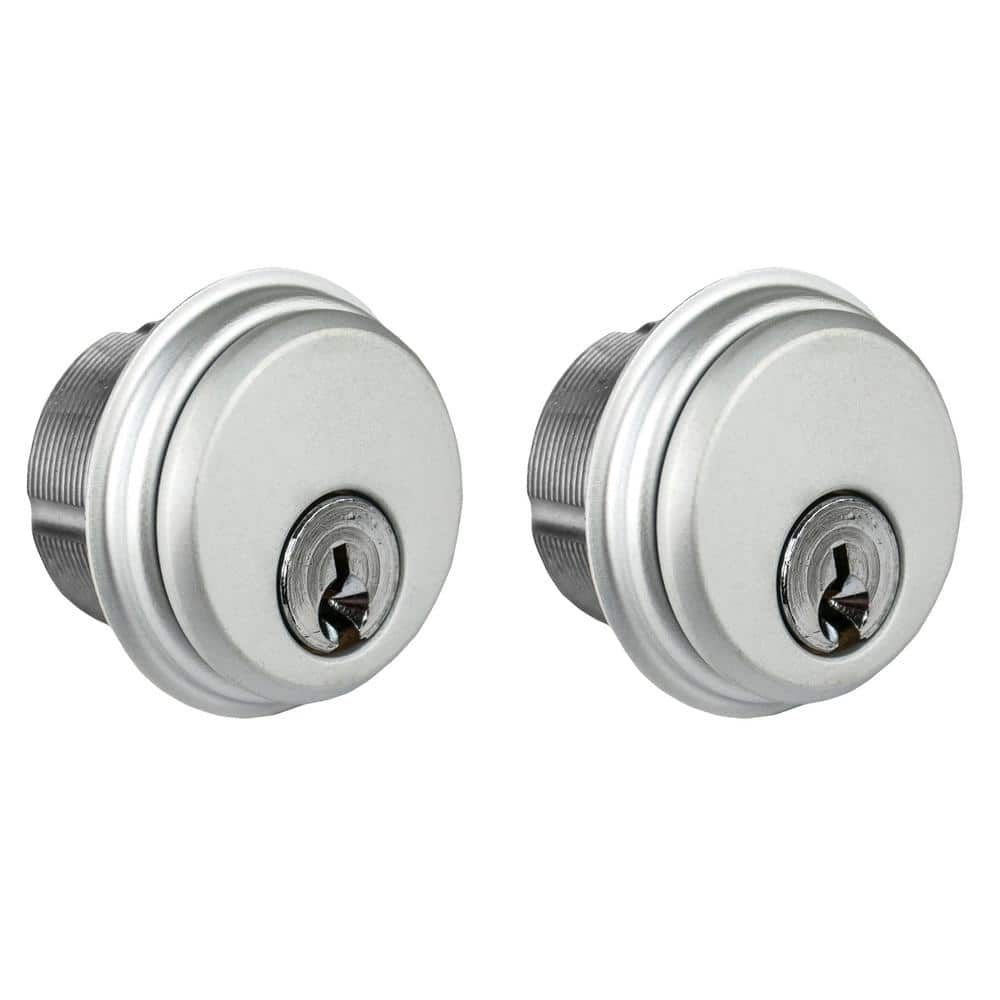 Global Door Controls 1-5/32 in. Zinc Aluminum Keyed Alike Double Cylinder Mortise Lock for Adams Rite Type Storefront Door