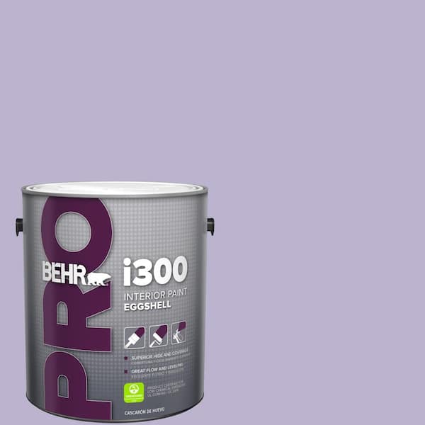 BEHR PRO 1 gal. #M560-3 Grape Hyacinth Eggshell Interior Paint (2)