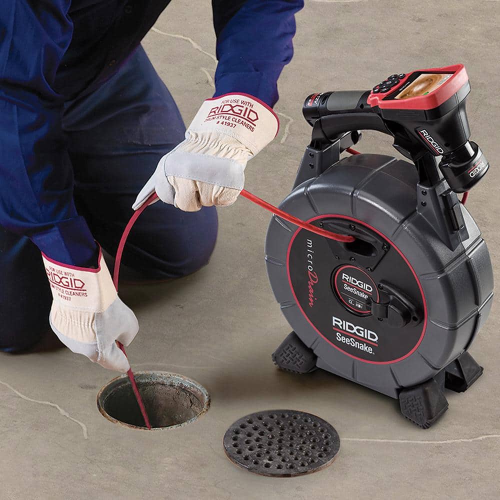 RIDGID CA-350 Micro Visual Inspection & Diagnostic Handheld Camera, 3.5 in. Color Display w/ 3 Ft. Cable (Capable of Extending) (3)